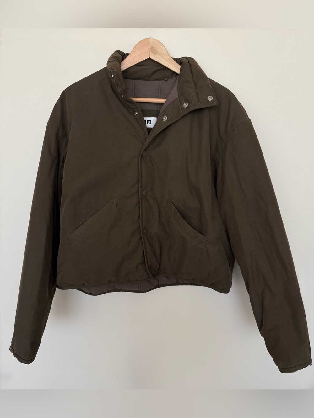 Lemaire Uniqlo U Olive Warmer Jacket
Army Green Crop Puffer Coat Small like New - Picture 6 of 8